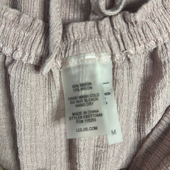 Lulus Grab Your Passport Mauve Two-Piece Swim Cover-Up Jumpsuit vacation - Picture 8 of 9